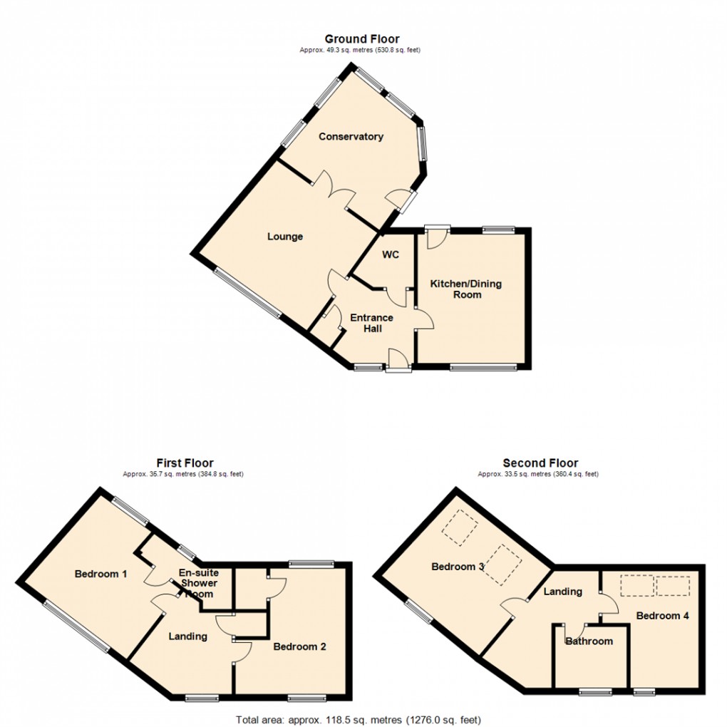 Floorplan for Redbarn Close, Leeds