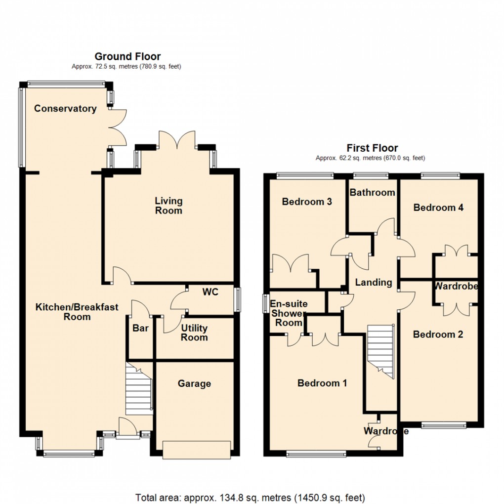 Floorplan for Goldsmith Drive, Robin Hood, Wakefield