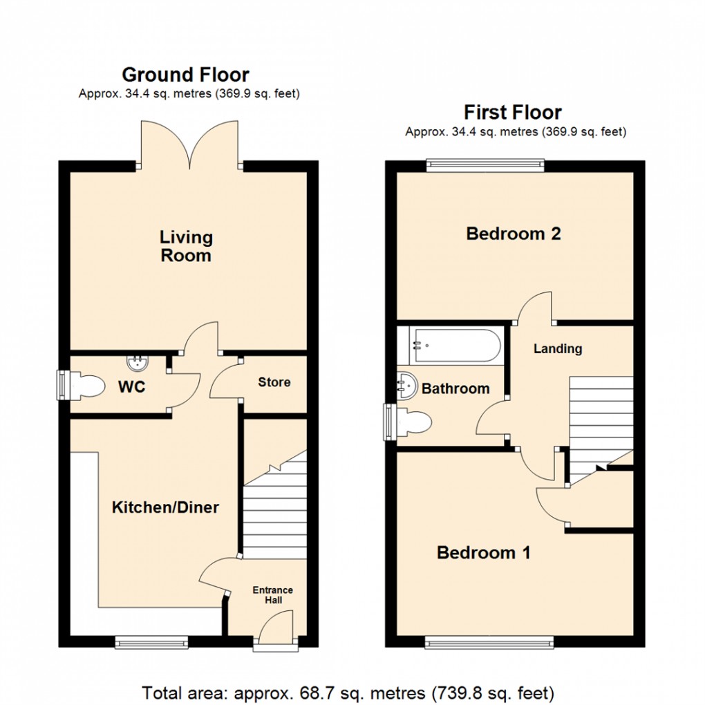 Floorplan for South Parkway, Seacroft, Leeds