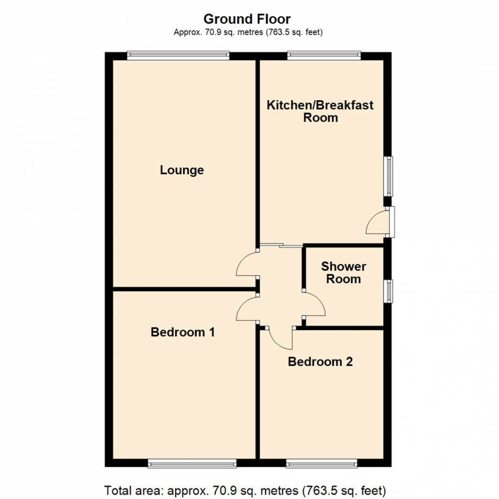 Floorplan for Elmroyd, Rothwell, Leeds