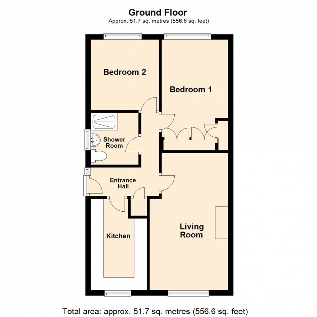 Floorplan for Rockingham Way, Leeds