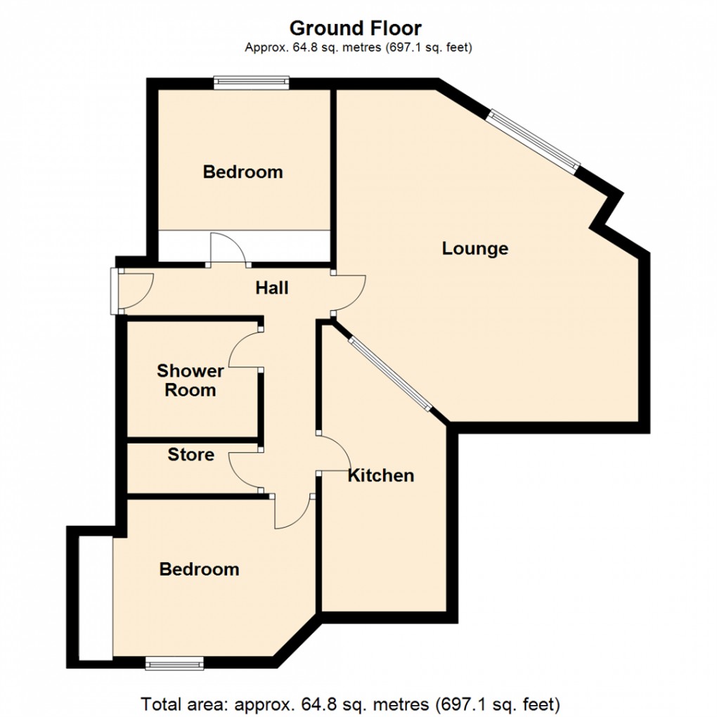 Floorplan for Grangefield Court, Leeds