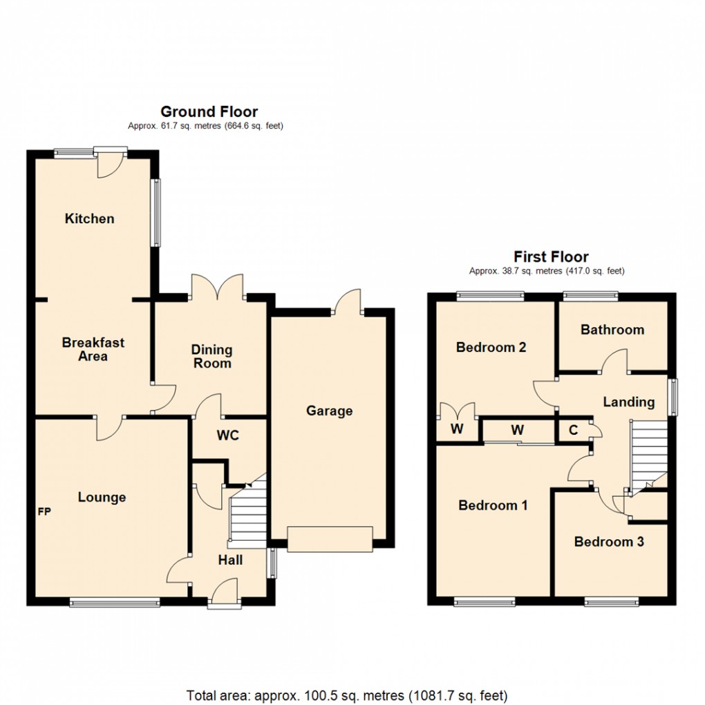 Floorplan for Cricketers Way, Sherburn In Elmet, Leeds