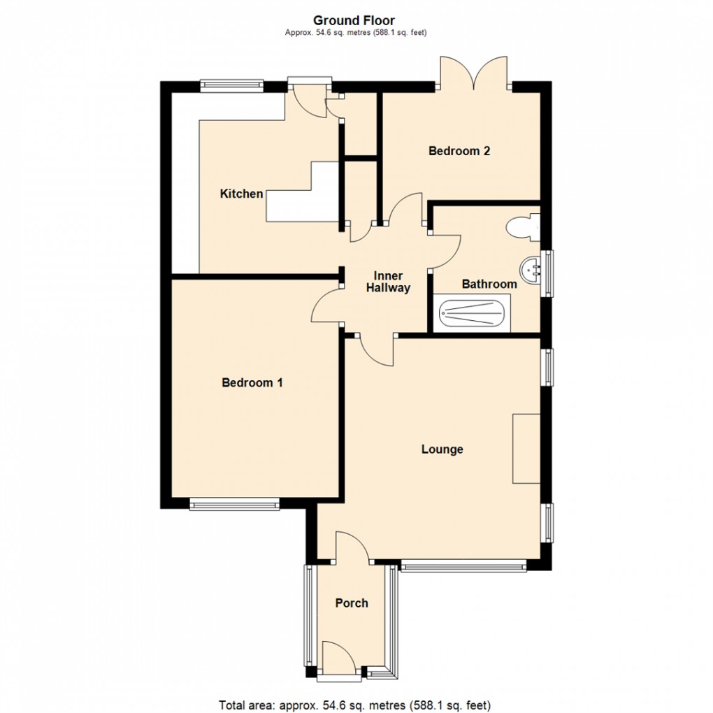 Floorplan for Kelmscott Garth, Leeds