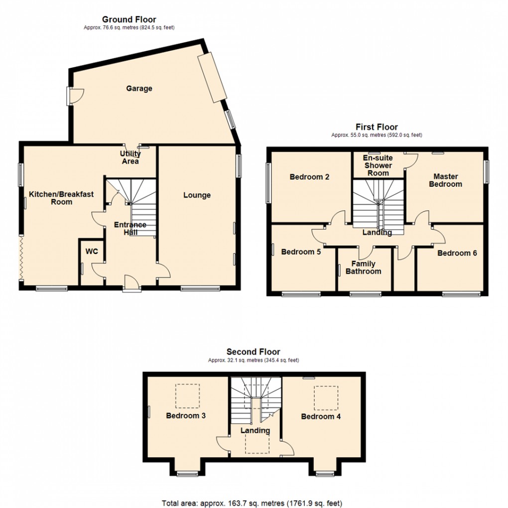 Floorplan for Lidgett Lane, Garforth, Leeds