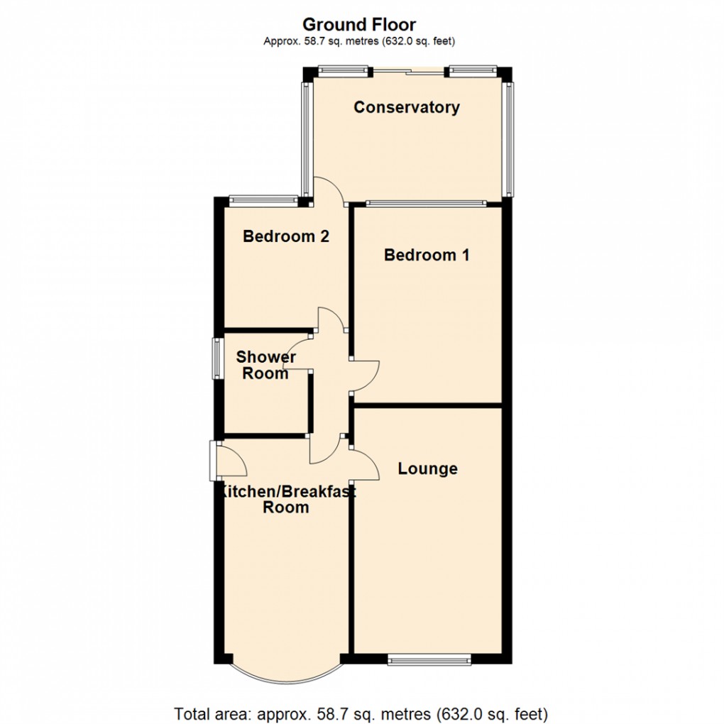 Floorplan for Rogers Court, Stanley, Wakefield