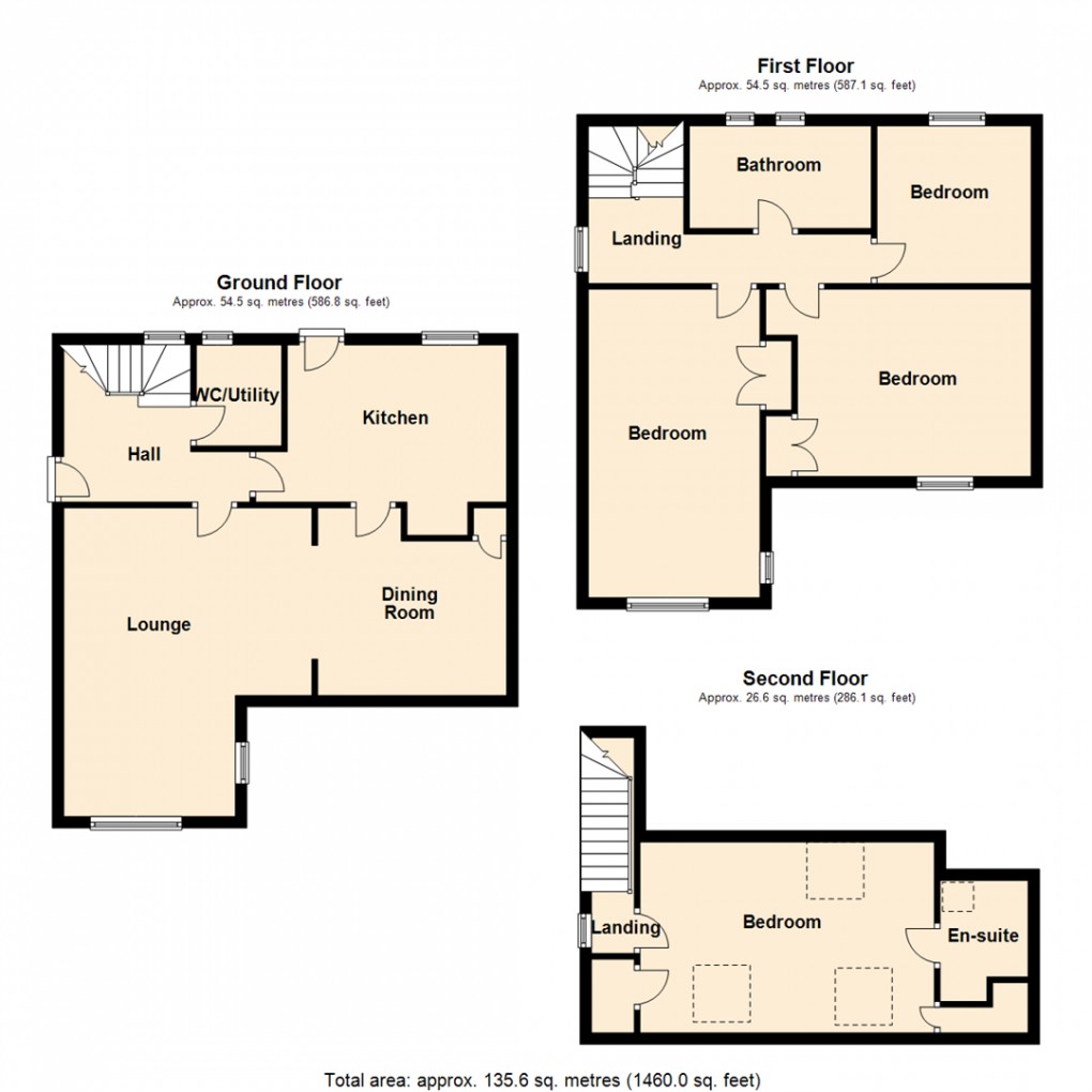 Floorplan for Little Ings Close, Church Fenton, Tadcaster