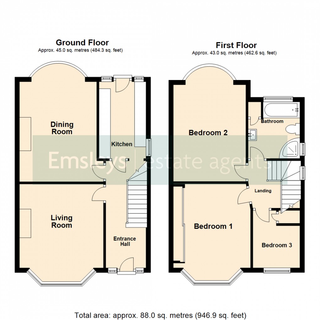 Floorplan for Hawkhill Drive, Leeds