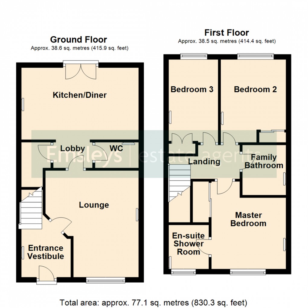 Floorplan for Princess Street, Great Preston, Leeds