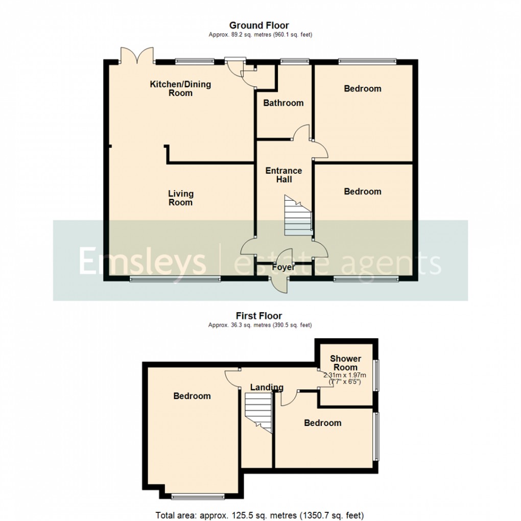 Floorplan for Holmsley Lane, Woodlesford, Leeds