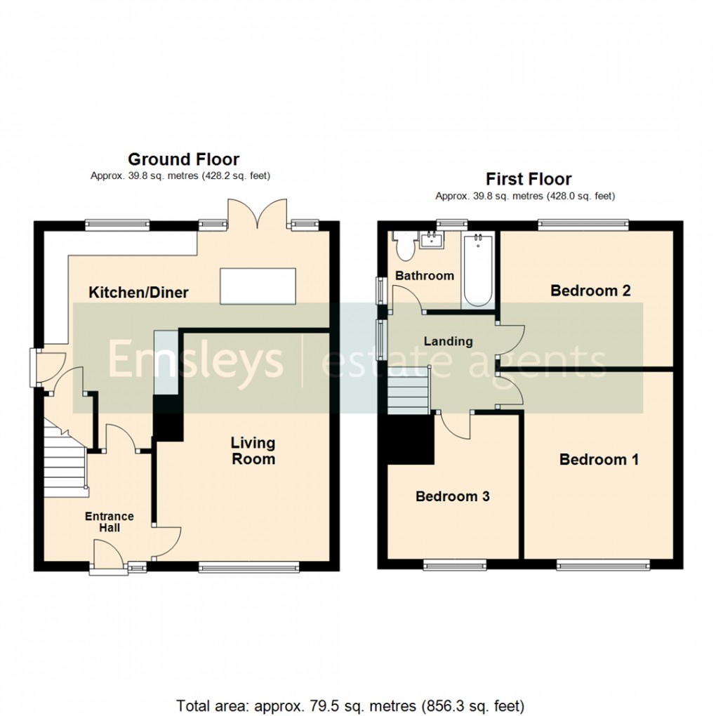 Floorplan for Barncroft Gardens, Leeds