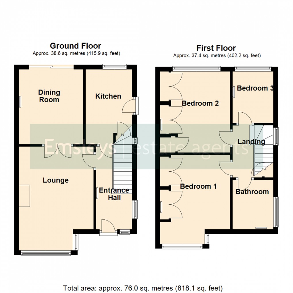 Floorplan for Rutland Drive, Leeds