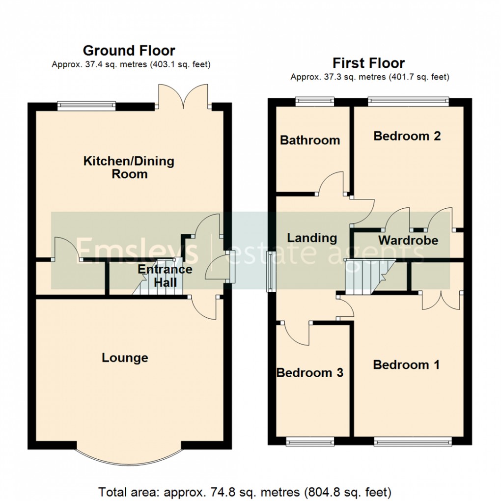 Floorplan for Stone Brig Lane, Rothwell, Leeds