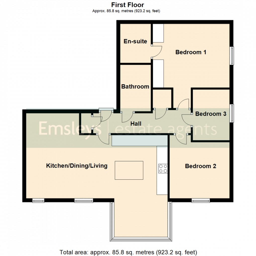 Floorplan for Lakeside Approach, Barkston Ash, Tadcaster