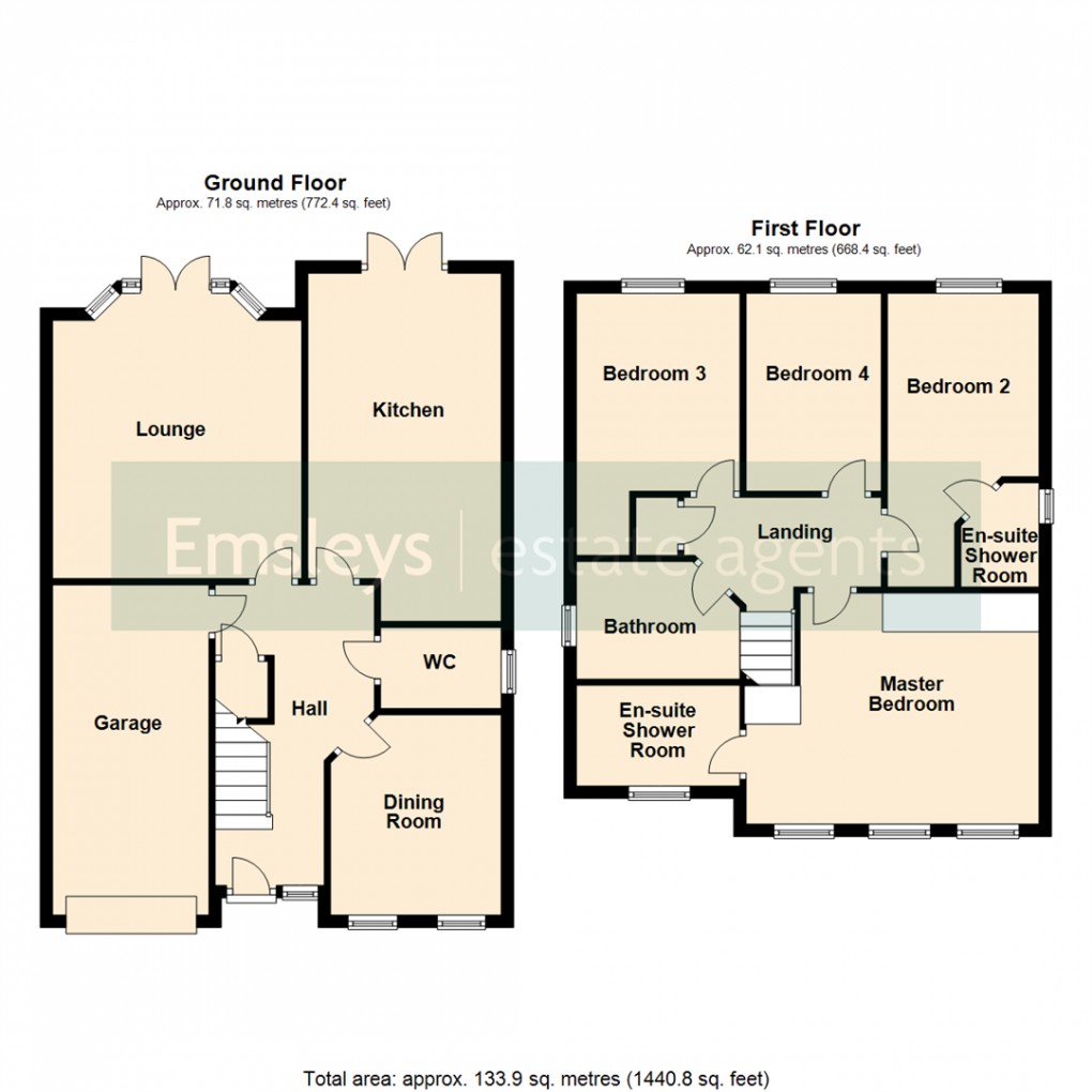 Floorplan for Burn Close, Great Preston, Leeds