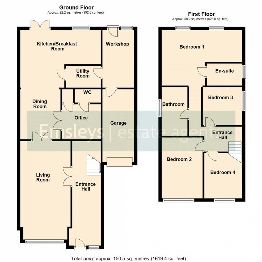 Floorplan for Coniston Way, Woodlesford, Leeds