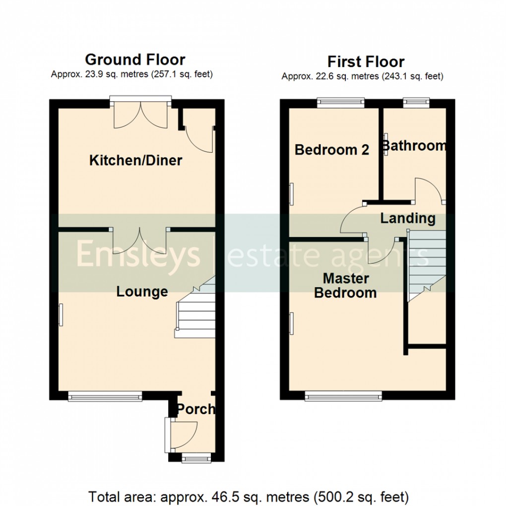 Floorplan for Queens Drive, Carlton, Wakefield