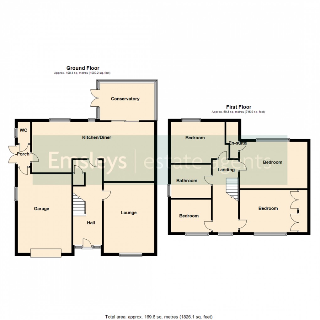 Floorplan for Sand Lane, South Milford, Leeds