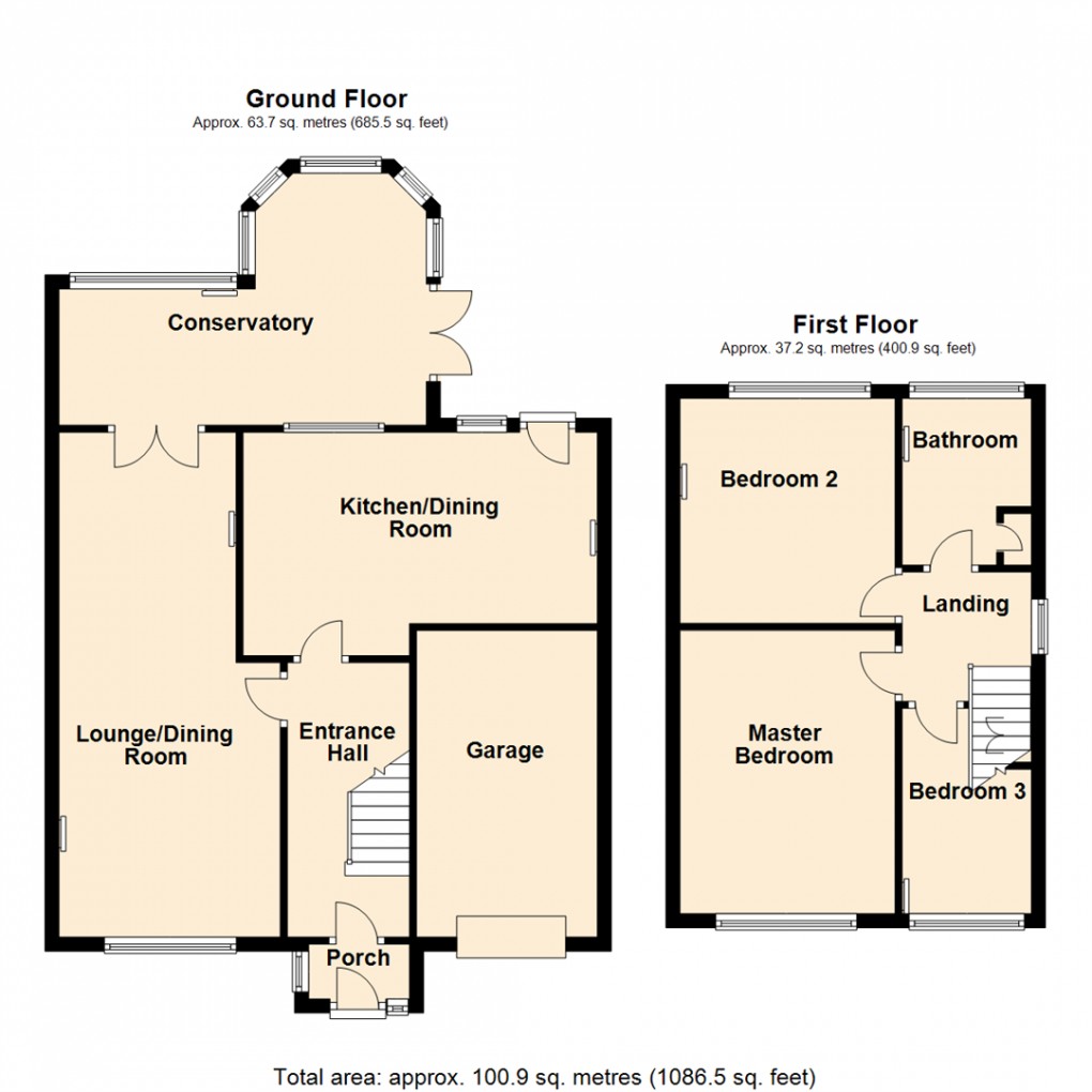 Floorplan for Church Avenue, Swillington, Leeds