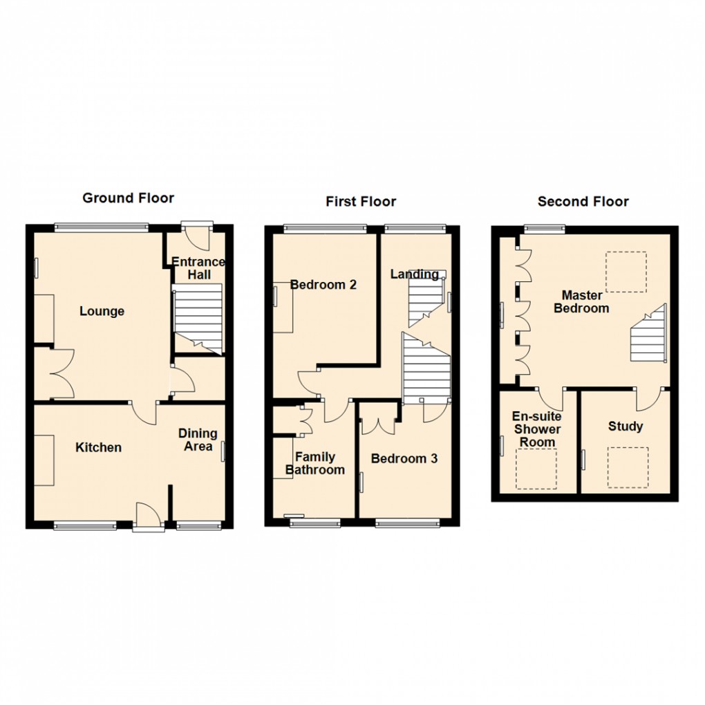 Floorplan for Sunnybank, Micklefield, Leeds