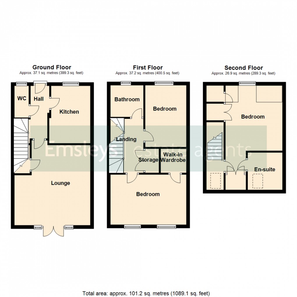 Floorplan for Sandwath Drive, Church Fenton, Tadcaster