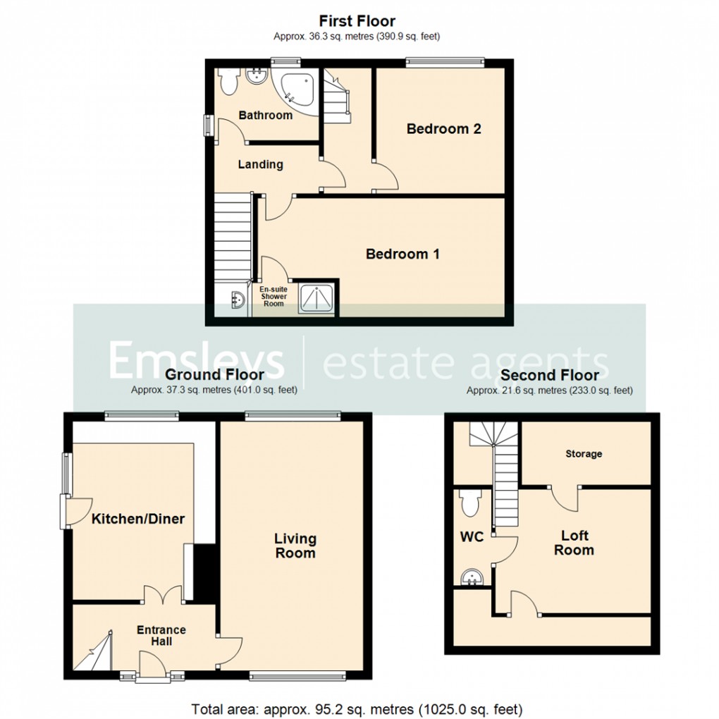 Floorplan for Mill Green Place, Leeds