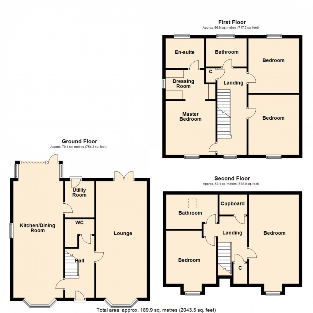 Floorplan for Black Lane, South Milford, Leeds