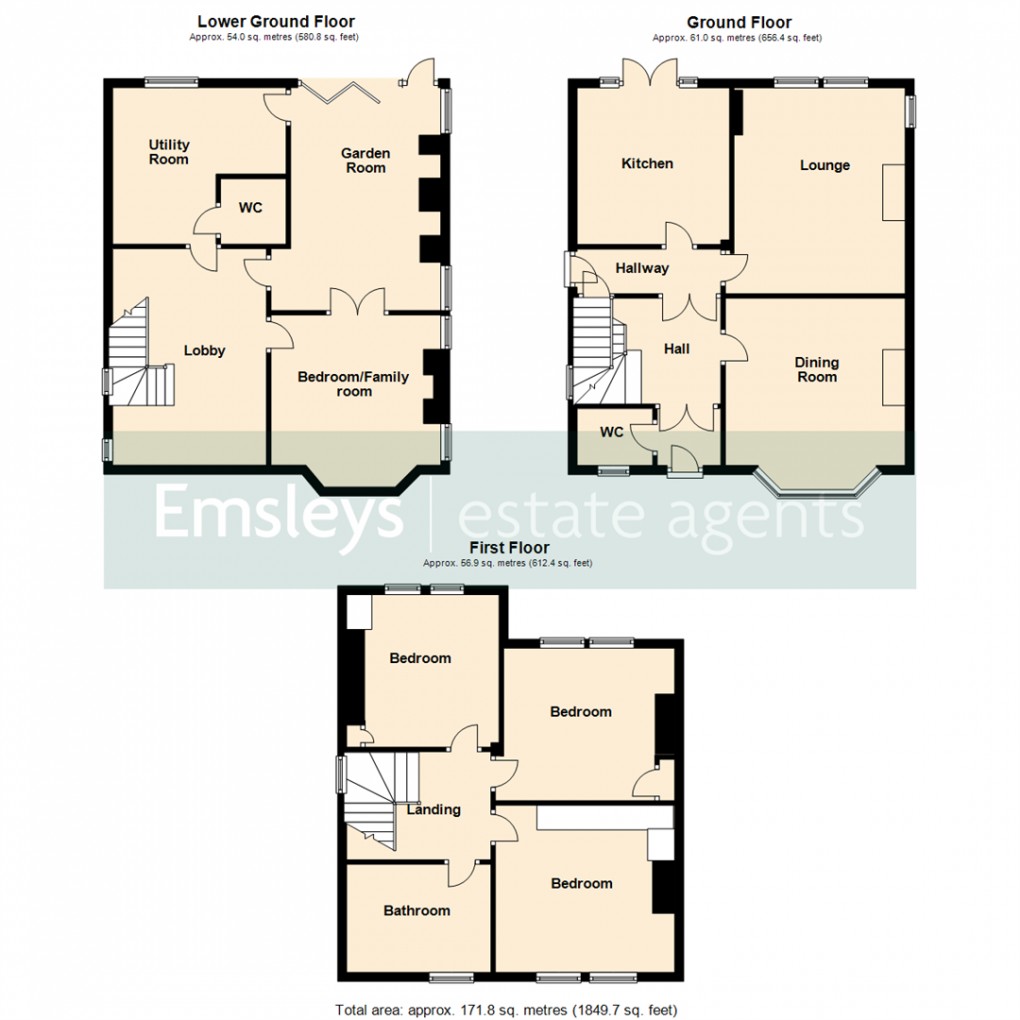 Floorplan for Pontefract Road, Knottingley