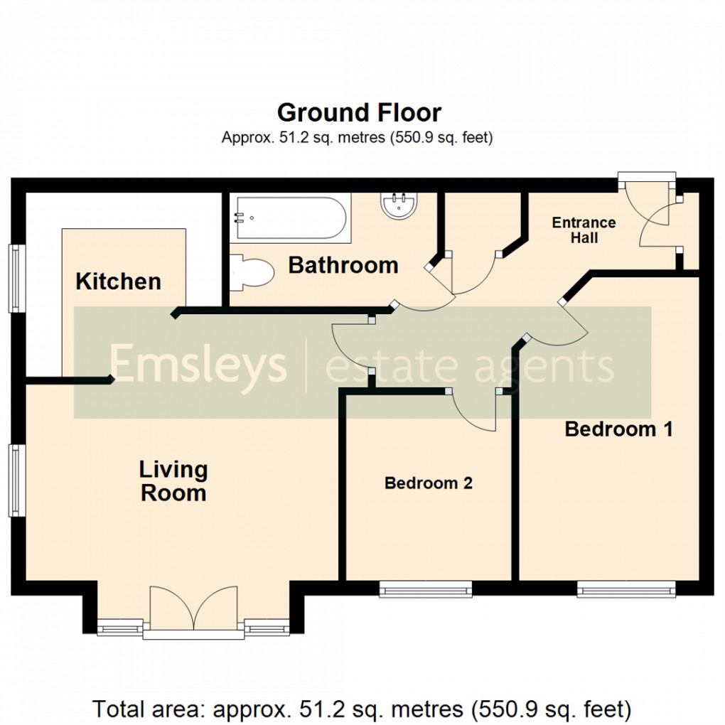 Floorplan for Ash Court, Leeds