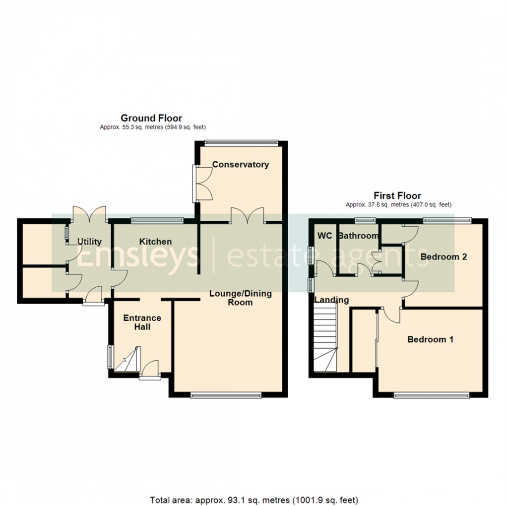 Floorplan for All Saints Road, Woodlesford, Leeds