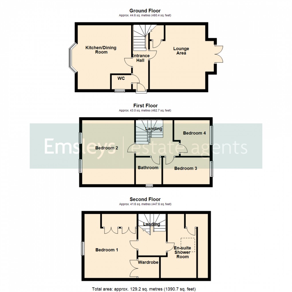 Floorplan for Springfield Close, Lofthouse, Wakefield