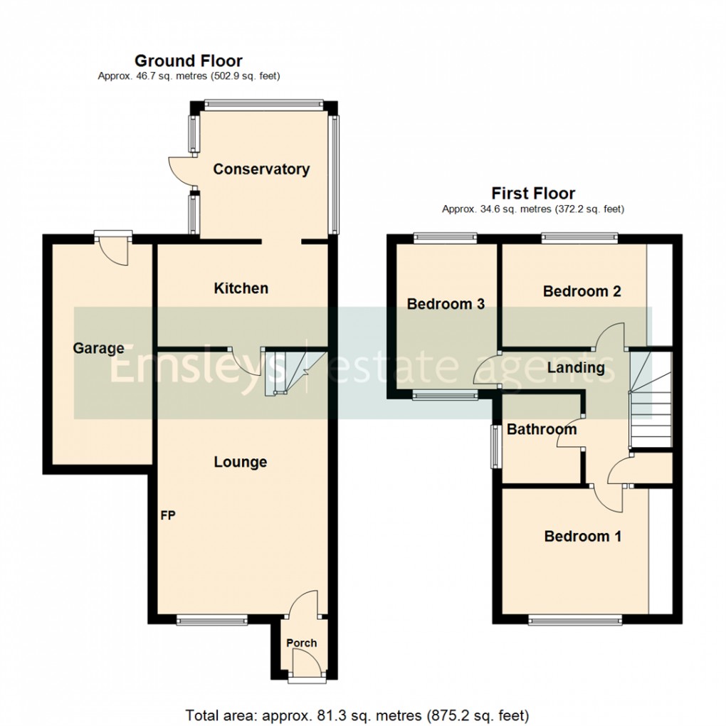 Floorplan for Pinfold Way, Sherburn In Elmet, Leeds