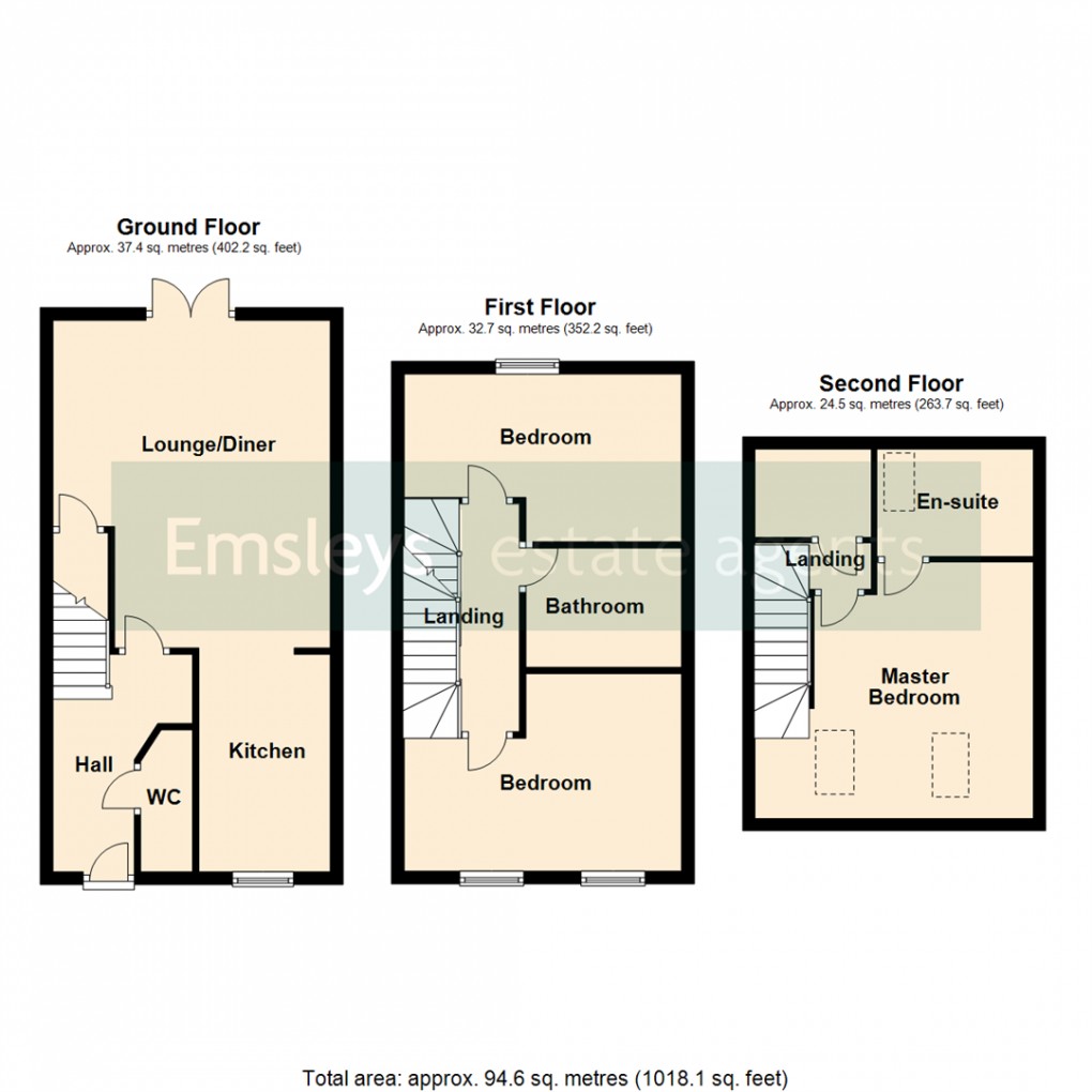 Floorplan for School Croft, Brotherton, Knottingley