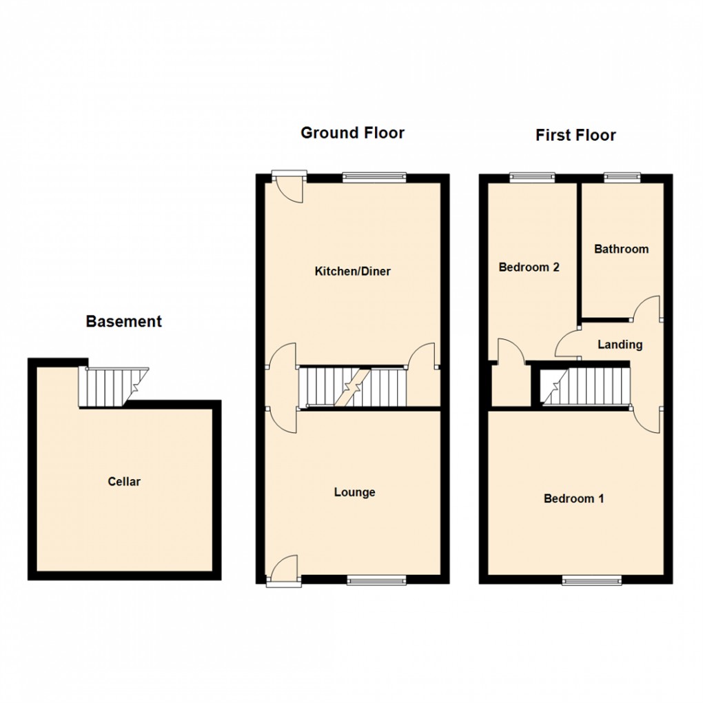 Floorplan for Oakwood Drive, Rothwell, Leeds