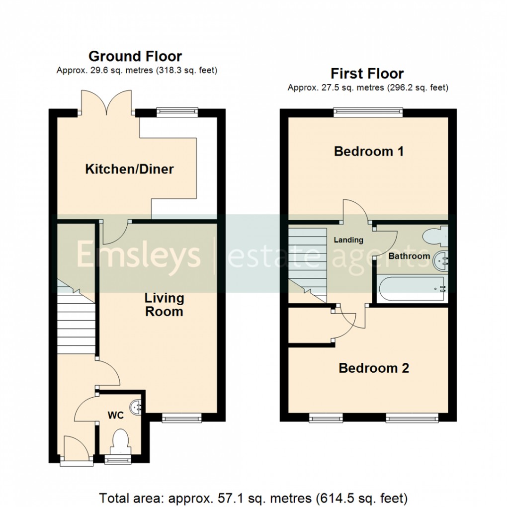 Floorplan for Daisy Bank Avenue, Micklefield, Leeds