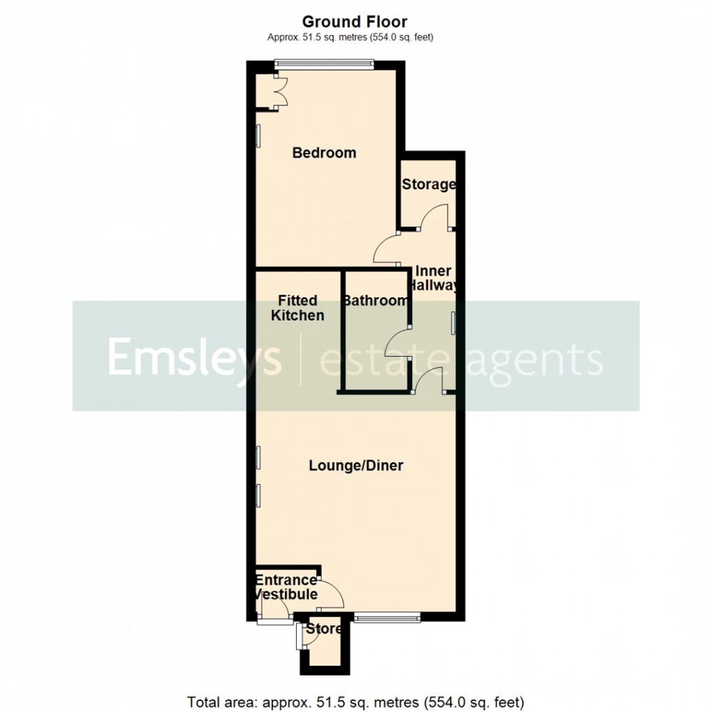 Floorplan for St Johns Walk, Astley Lane, Swillington. Leeds