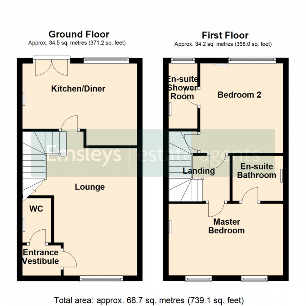 Floorplan for Scarborough Chase,, Garforth, Leeds