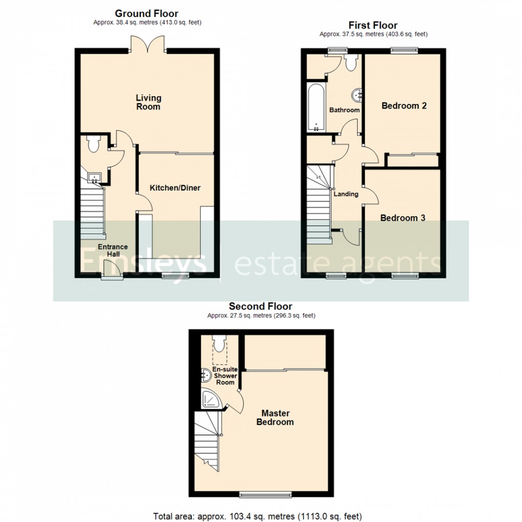 Floorplan for Finch Drive, Leeds