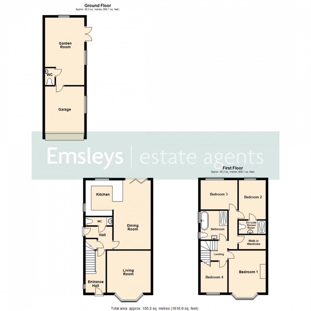 Floorplan for Knightsway, Crossgates, Leeds