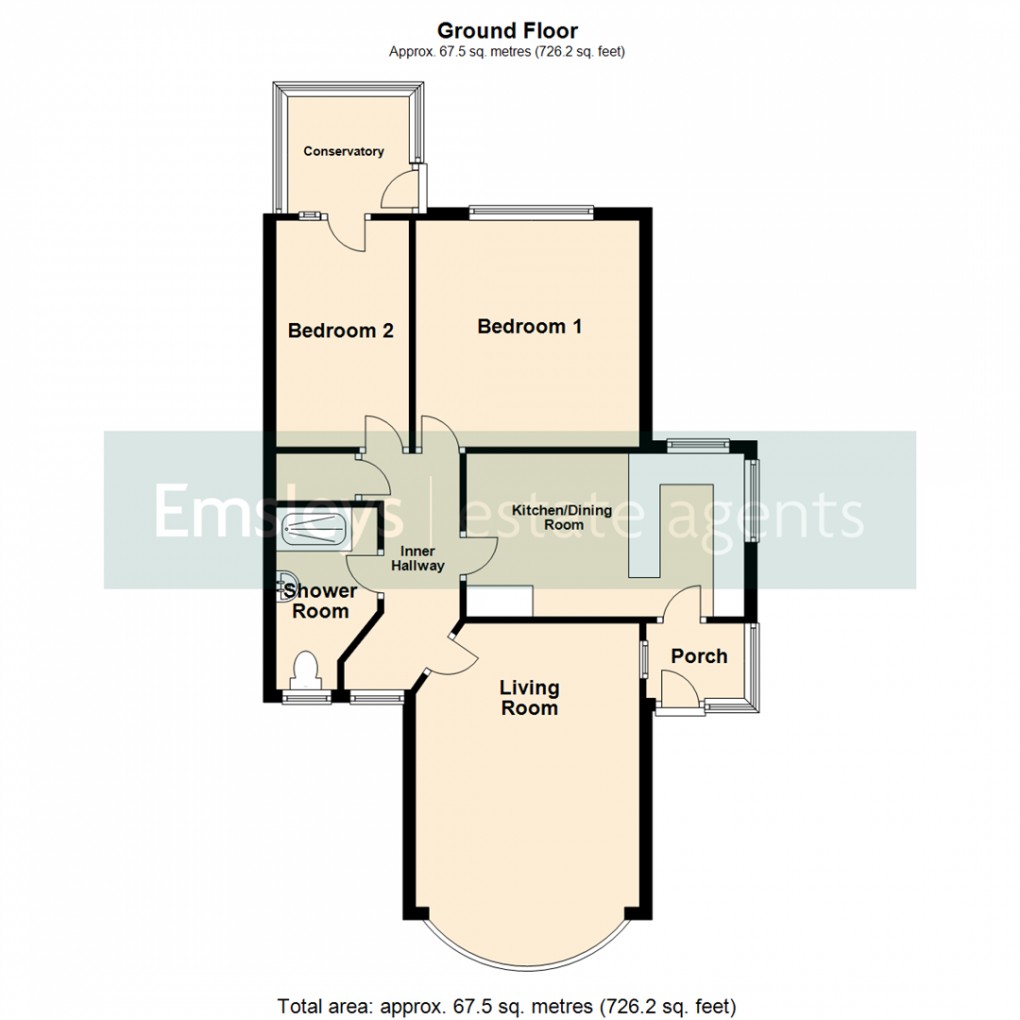 Floorplan for Kingswear Grove, Leeds