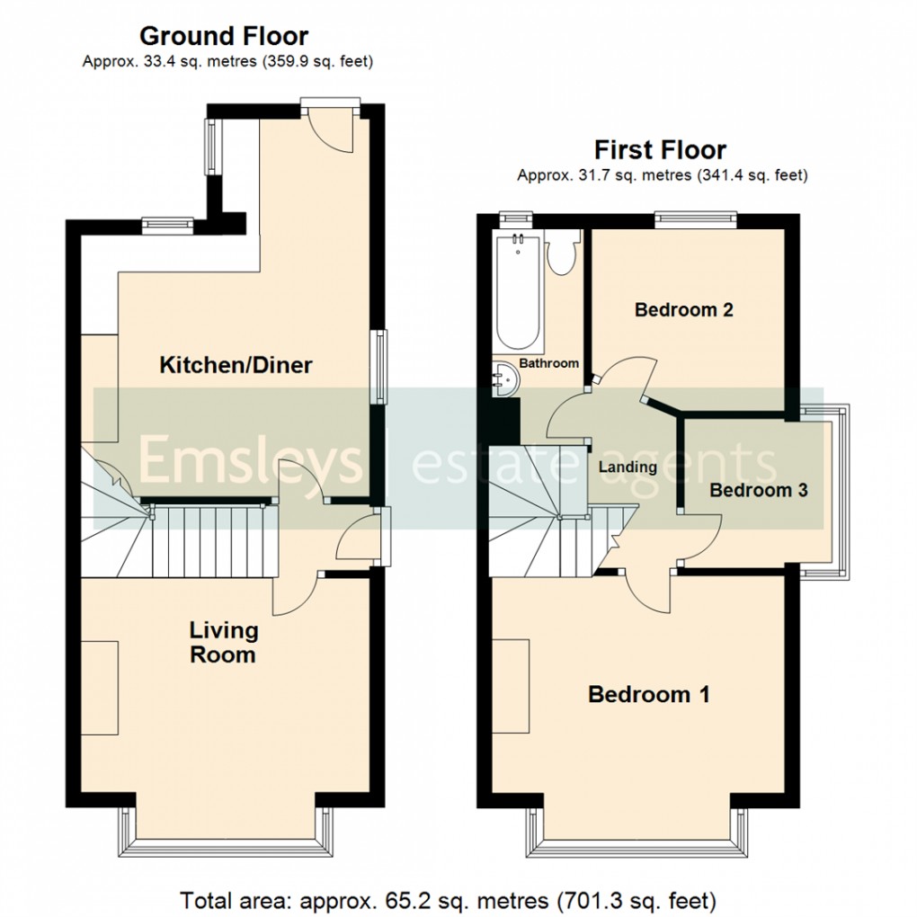 Floorplan for Frederick Avenue, Leeds