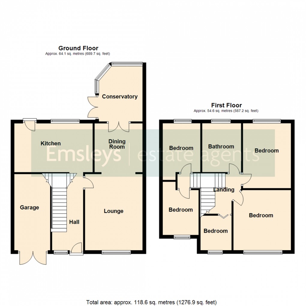 Floorplan for Moor Lane, Sherburn In Elmet, Leeds