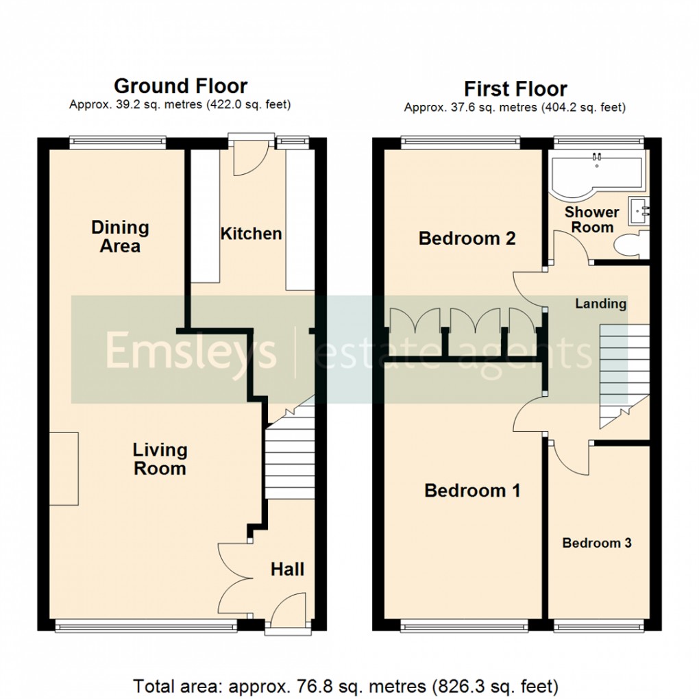 Floorplan for Sandbed Court, Leeds