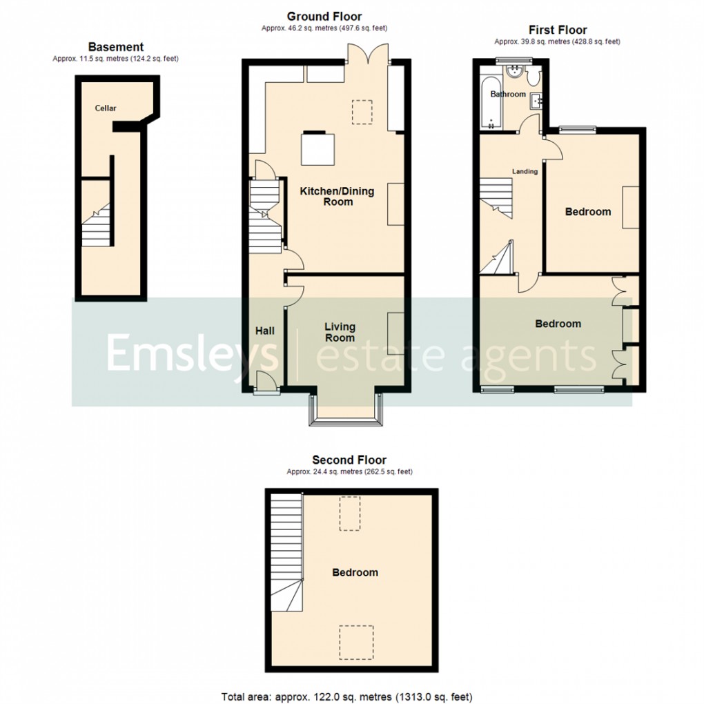 Floorplan for Marshall Terrace, Leeds