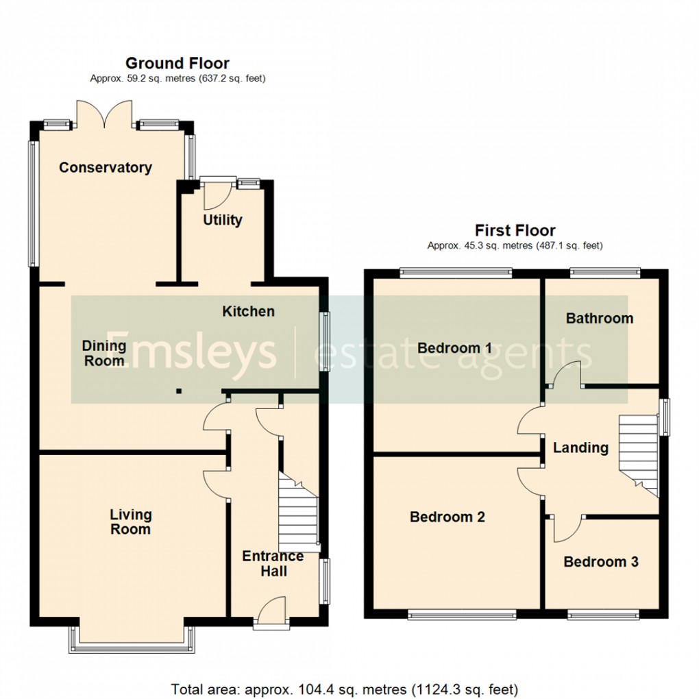 Floorplan for Park Crescent, Rothwell, Leeds