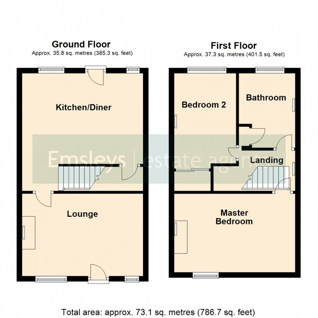 Floorplan for Strawberry Avenue, Garforth, Leeds