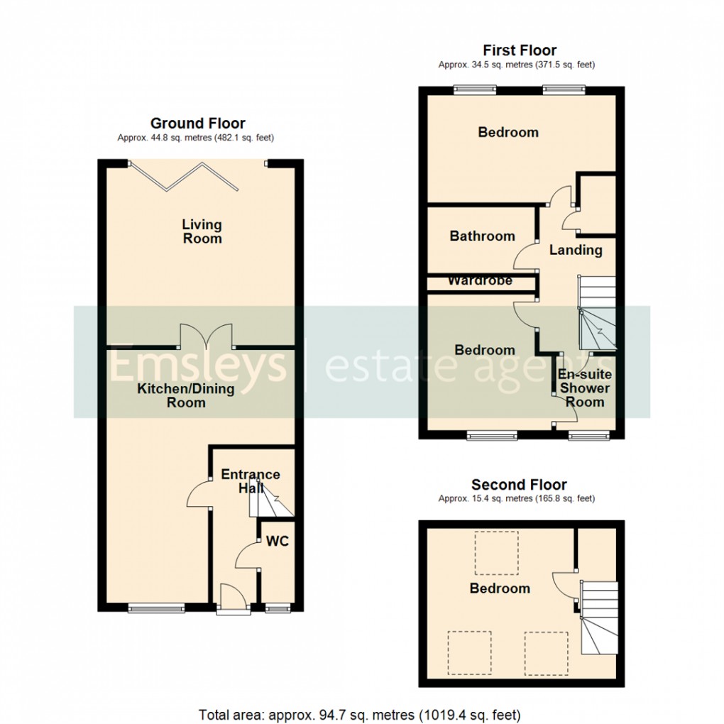 Floorplan for Bramble Square, East Ardsley, Wakefield