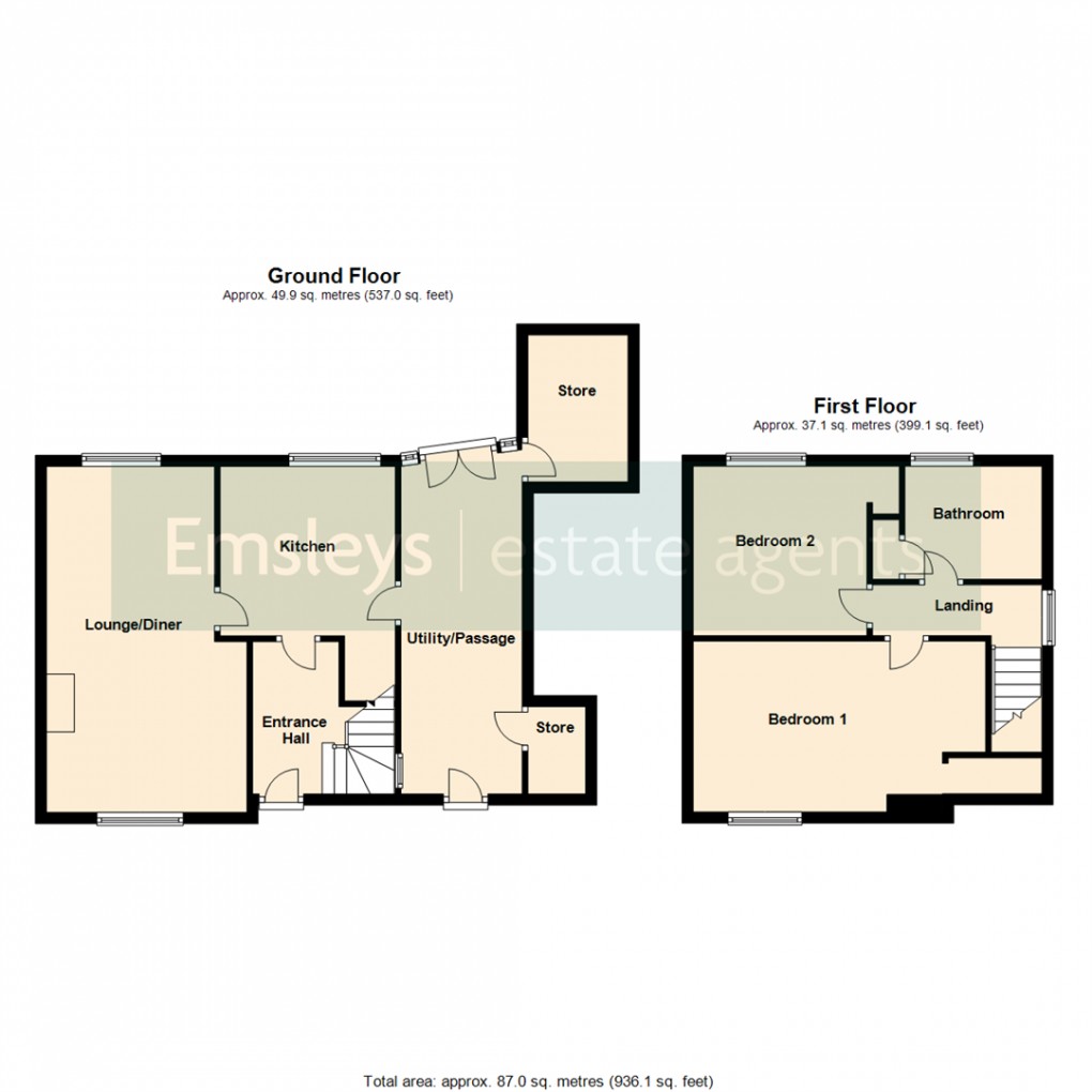 Floorplan for All Saints Road, Woodlesford, Leeds