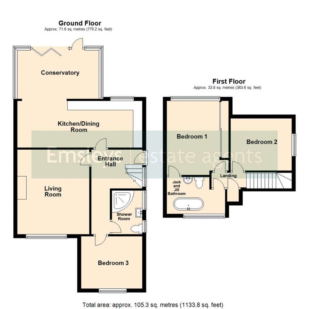 Floorplan for Belle Vue Avenue, Scholes, Leeds