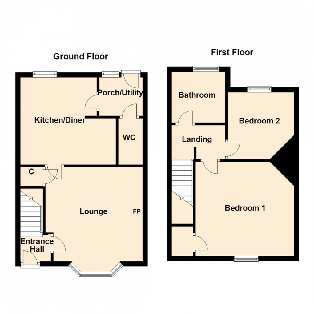 Floorplan for Common Lane, South Milford, Leeds